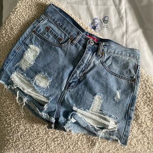 Caffeine denim shorts